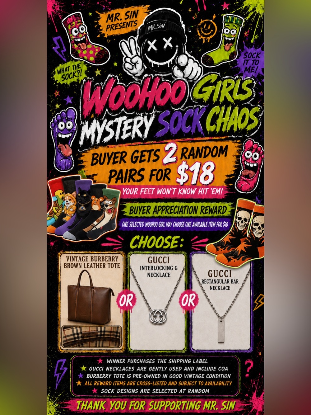 WOOHOO GIRLS—GET READY FOR MYSTERY SOCK CHAOS! 🧦🎉